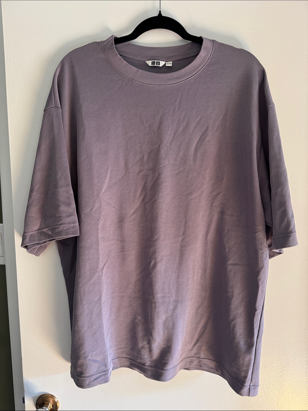 Uniqlo Men's Oversized Crew Neck T-Shirt — Dusty Lavender